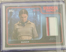 2025 Topps Stranger Things Eleven Blue Costume Relic Trading Card RARE picture