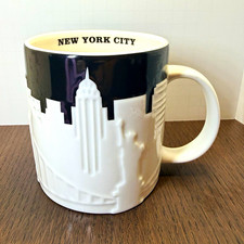 Starbucks Collector Series New York City Ceramic Mug Black White 2012 picture