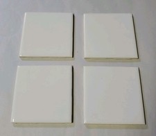 Vintage Mosaic Tile WHITE Ceramic 4 1/4