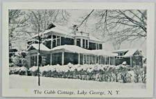 The Gabb Cottage Covered in Snow, Lake George, New York - Vintage Photograph picture