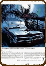 1967 PONTIAC CATALINA CONVERTIBLE V8 CAR Vintage Look DECORATIVE METAL SIGN picture