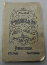 CATALOGUE F WEBER & CO ARTISTS & DRAWING MATERIALS Good Source Book 1800's 558 p picture