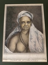 Engraving Captain Cook 1777 Marquesas Islands Polynesian Woman William Hodges picture