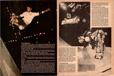 1988 Monty Nolder Malba Magnusson •2 Page Mag Cut Out • Skateboard 1980s KA.08 picture