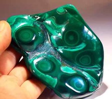 4.75 inch Top Quality Polished Bull's Eye Malachite, Congo picture