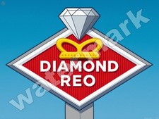 Diamond REO Dealer Metal Sign 3 Sizes to Choose From picture