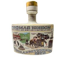 Vintage 125th Anniversary Kentucky Liquor Decanter 1972  OHIO Thomas Edison picture