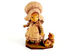 VTG ANRI Sarah Kay Playtime Wood Figurine 6.5
