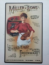 Miller and Sons Woodware 16 x10 Ohio Wholesale Rustic Retro Metal Signs 27690 picture