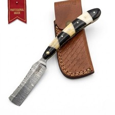 SK Customs Luxury Damascus Razor Set Bespoke Groomsmen Gift Executive Grooming picture