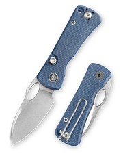 Trivisa Andromeda-LM Folding Knife Blue Micarta Handle 14C28N Plain Sandblast picture