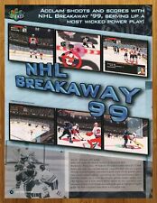 1998 NHL Breakaway '99 N64 Print Ad/Poster Page Authentic Hockey Game Retro Art picture