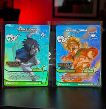 Naruto Mythos TCG - Weekly - Sasuke 148/140V Naruto 147/140V - NM - ENG picture