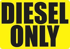 10x7 Diesel Only Magnet Vinyl Magnetic Truck Fuel Sign Business Vehicle Magnets picture