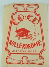 1930's-50's Coed Rollerdrome, Allston, Mass. Label B2 picture