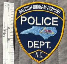Vtg Obsolete Raleigh Durham RDU North Carolina Airport Police Department Patch picture