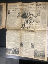 RARE Vintage 1931 Scrapbook Knute Rockne Death Notre Dame & Four Horsemen 33 pgs picture