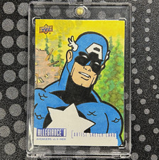 Upper Deck 2022 Allegiance AvX Captain America Keith Akers Sketch 1/1 picture