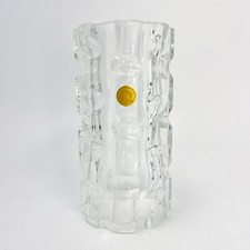 Lead Crystal Beyer Crystal Vase 24% PbO W. Germany Vintage H 17.5 cm picture