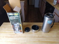 Vintage Uno-Vac Unbreakable Stainless Steel Food Jar 175 20 Oz picture