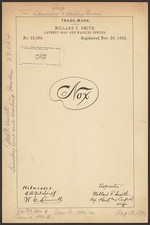 Photo:Millard F. Smith Nox Laundry Soap Trademark 1890s Washing Powder picture
