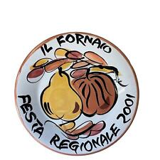 IL Fornaio Plate Festa Regionale 2001 Handpainted Dinnerware picture