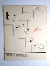 Stern Berzerk Original 1980 Video Arcade Game Instruction Repair Manual picture