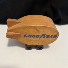 Vintage 1972 Wooden Goodyear Blimp Toy Mattel Inc. picture