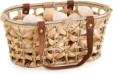 Egg basket, used to collect fresh eggs Handmade in a farmhouse picture