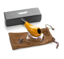 Sanda Yellow Short Small Tobacco Pipe Smoking  Pipe Pipe Tobacco picture