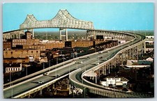 Postcard New Mississippi River Bridge, New Orleans Louisiana Unposted picture