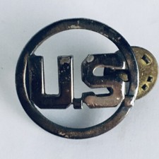 Vtg United States Air Force Silver Collar Pin Made in USA N.S. Meyer N.Y. M22 picture
