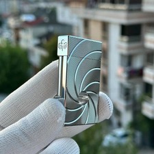 S.T Dupont Silver Flint Spectre 007 Ligne 2 Lighter Single Flame Sealed Hot picture