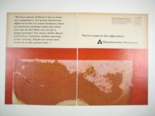 Weyerhaeuser Packaging 1966 Vintage Ad 2 Page Print Ice Cream Industry READ picture