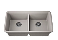 KOHLER K-8199-CM3 Cairn Sink 33 in Matte Taupe Matte Taupe 33 in. Double-Equal picture