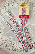 Vtg NOS Lasting Impressions Peanuts 36” SNOOPY SHOWLACES Shoelaces—WHITE picture
