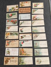 Lot of 26 Ornate Vintage Victorian Calling Cards - History George Enck picture