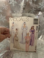 ❤️McCall’s Sewing Pattern 3534 Wedding Dress Bridesmaid Size 14-16-18 UC FF picture