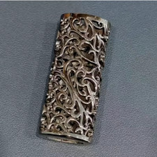 Hollow Design BIC J6 Lighter Sleeve Retro Metal Lighter Case picture
