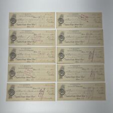 (10) A.B. Brooks & Son, The Tompkins County National Bank, 1895 Bank Checks picture