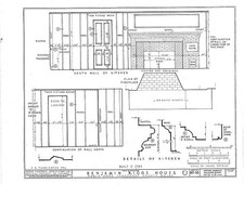 Robinhood Maine Benjamin Riggs House 1930s HABS kitchen fireplace details picture