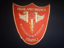 Vietnam War US 71st EVACUATION HOSPITAL Highland Medics Patch picture