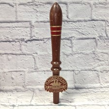 Vtg Maritime Pacific Flagship Red Ale Beer Draft Tap Handle Wood 12.5