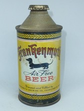 Empty Top Opened 12oz Frankenmuth Air Free Beer Cone Top ** I.R.T. P. Variant ** picture