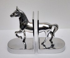 Metal Horse Head Bookend Figurine Sculpture Table Top Statue bookends picture