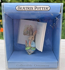 Vintage Schmid Beatrix Potter Peter Rabbit Ornament NOS New In Box 1990 Carrots picture