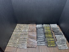 Vintage Lot Of 227 U.S. ARMY Patches Stick On Backs DEALER LOT BULK BUY picture