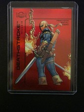 2025 Upper Deck Skybox Metal Universe Batman #106 Deathstroke  Red PMG /100 picture