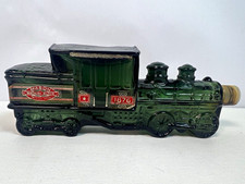 Vintage Avon Centennial Express Green Glass Train Bottle Mason Machin 1876 picture
