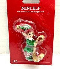 Darice Mini Elf Figurine With List 3-5 Inches 2019 Doll House picture